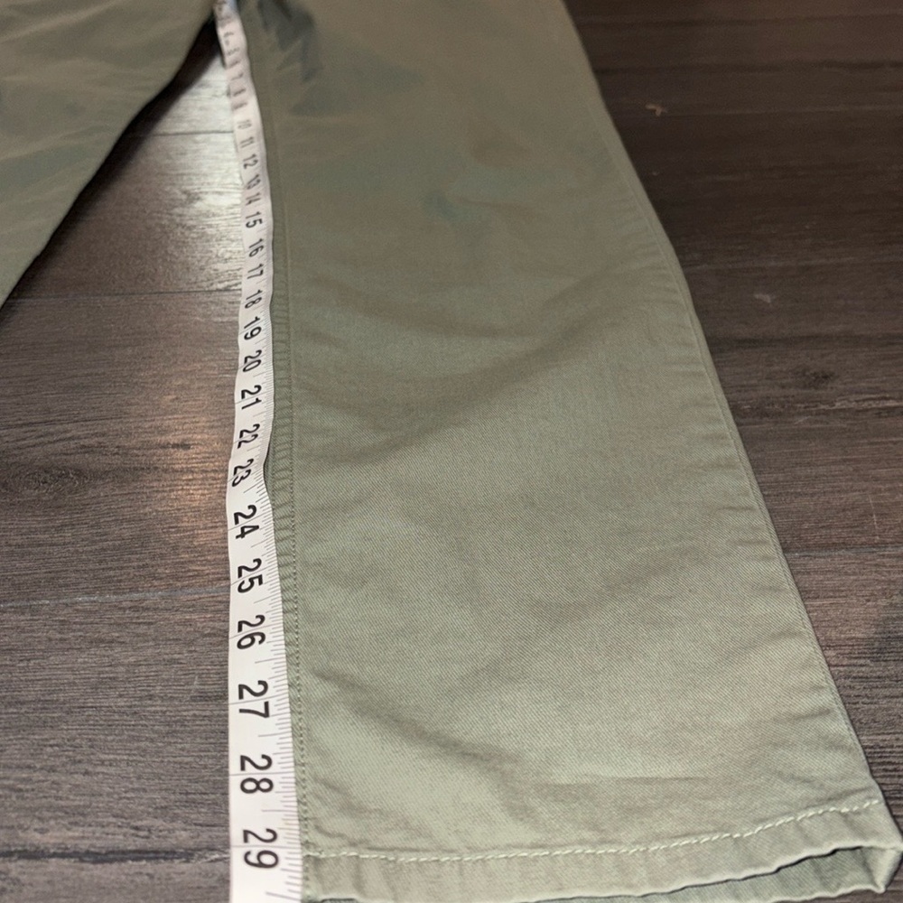 Theory Boyfriend Casual Twill Pant Size 6 Faded Army Green - Picture 11 of 15